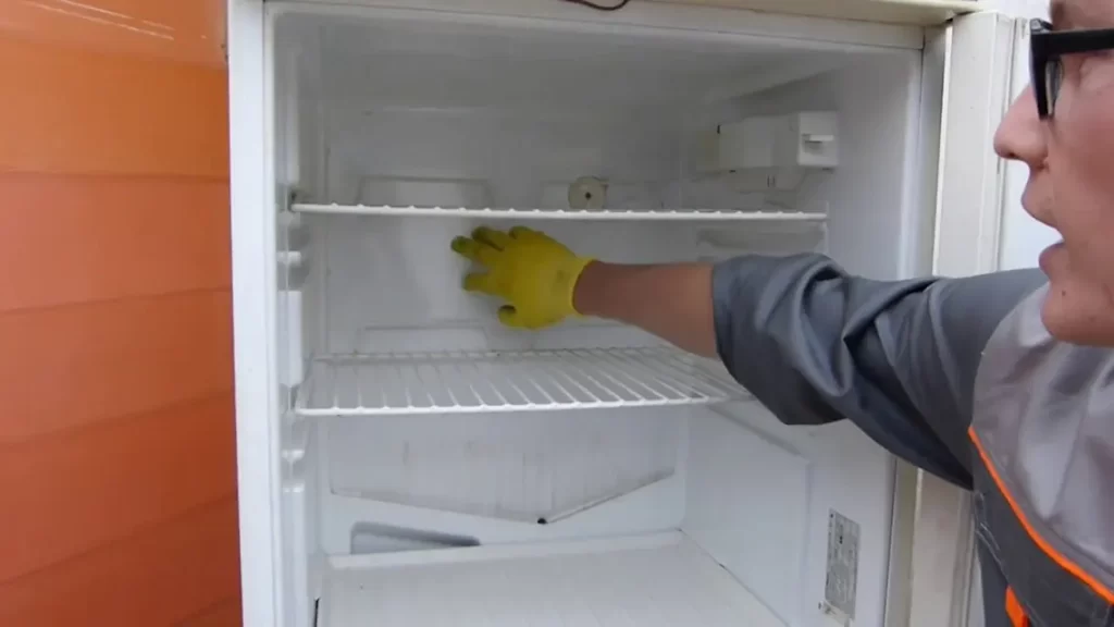 ice on back of fridge
